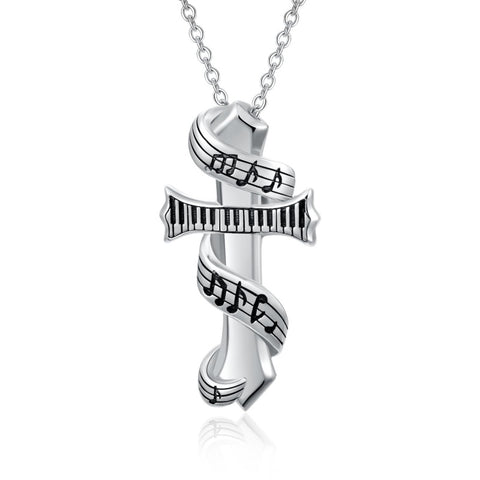 Sterling Silver Cross Pendant Necklace Christian Religious Jewelry Gifts for Anniversary