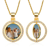 14K Gold Plated Personalized Photo Pendant Necklace Personalized Gift