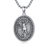 Sterling Silver Baseball Soccer Hockey Football Basketball Taekwondo Tennis Golf Runner Pendant Necklace