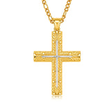 14K Gold  Plated Cross Necklace Simple Religious Jewelry Gift