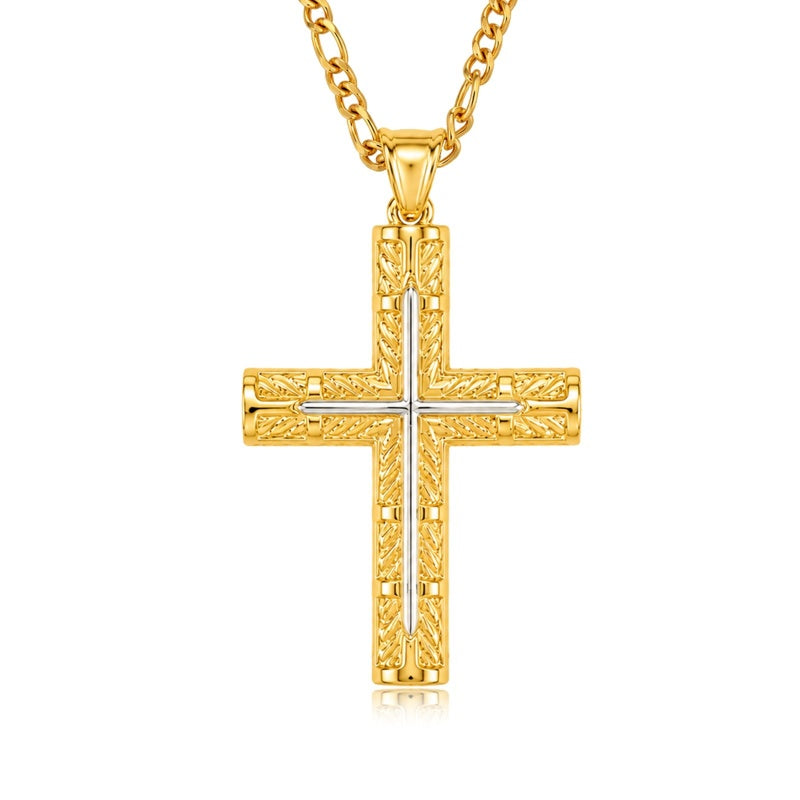 14K Gold  Plated Cross Necklace Simple Religious Jewelry Gift