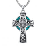 Sterling Silver Cross Pendant Necklace Christian Religious Jewelry Gifts for Anniversary