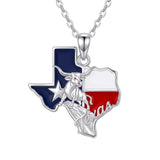Sterling Silver  Bluebonnets Cow Skull Cowboy Hat Boot Cactus Cowgirl Texas Necklace Texas Necklace