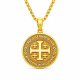 14K Gold Plated Cross Pendant Necklace  Religious Faith Jewelry Gifts for Christmas
