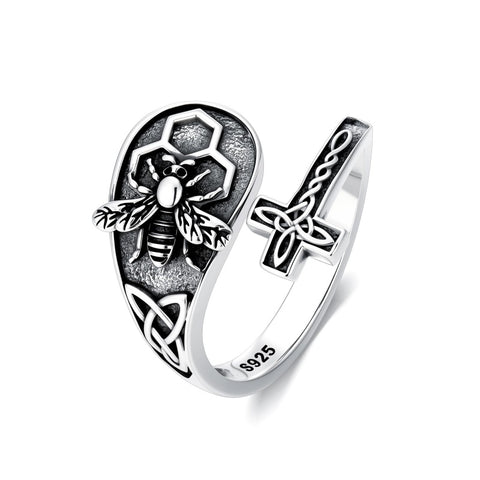 Sterling Silver Turquoise Hummingbird Butterfly Sunflower Adjustable Spoon Ring