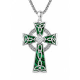 14K Gold Plated Celtic Vikin Cross Pendant Necklace Irish Jewelry Religious Protective Gift