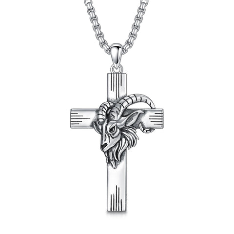 Sterling Silver 12 Constellation Cross Pendant Necklace
