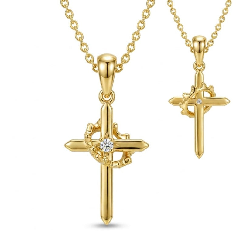 14K Gold Plated Cross Necklaces for Women Faith Jewelry for  Anniversary Christmas Birthday Mother's Day