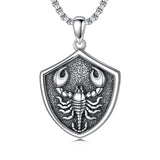Sterling Silver  Eagle Elephant Fox Octopus Trident  Pig Raven Scorpion Pendant Necklace