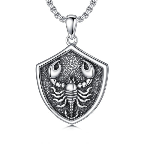 Sterling Silver  Eagle Elephant Fox Octopus Trident  Pig Raven Scorpion Pendant Necklace