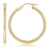 14K Gold Plated  Hoop Earrings for Women