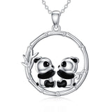 Sterling Silver PhoenixRaven Panda Hummingbird Sea Turtle Pendant Necklace Mother's Day Christmas Gifts