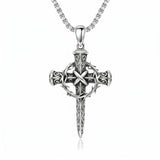 Sterling Silver Cross Pendant Necklace Christian Religious Jewelry Gifts for Anniversary
