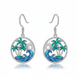 Sterling Silver Dolphin Dangle Earrings