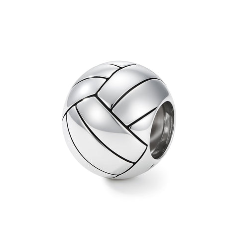Sterling Silver Volleyball Baseball Basketball Football Soccer Sport Charm Beads
