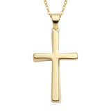 Minimalist Cross Pendant Necklace 14K Gold Plated for Women Faith Jewelry Religious Gifts