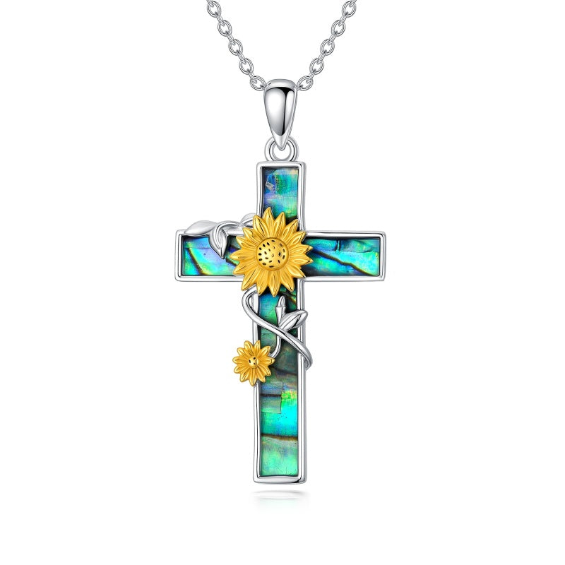 Sterling Silver Cross Pendant Necklace Christian Religious Jewelry Gifts for Anniversary