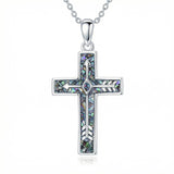 Sterling Silver Cross Pendant Necklace for Women Southwestern Cross Jewelry Gifts