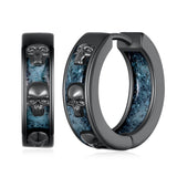 14K Gold Plated Viking  Hoop Earrings for Men