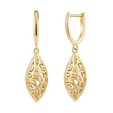 14K Gold Plated Dangle Drop Earrings for Women