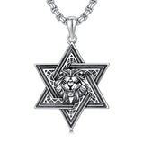 Sterling Silver Crown Jesus Fish Celtic Knot Chai  Lion Star of David Pendant Necklace