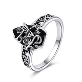 Sterling Silver Vintage Cat Butterfly Dragonfly Hummingbird Snake Ring for Women