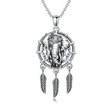 Sterling Silver  Eagle Elephant Fox Octopus Trident  Pig Raven Scorpion Pendant Necklace