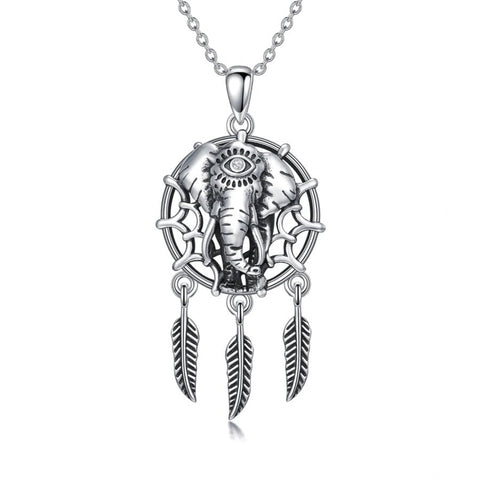 Sterling Silver  Eagle Elephant Fox Octopus Trident  Pig Raven Scorpion Pendant Necklace
