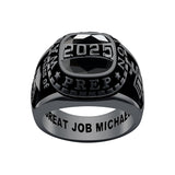 Sterling Silver Personalized  High School Colleg Class Ring