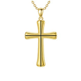 14K Gold Plated Cross Pendant Necklace Christian Jewelry Gifts