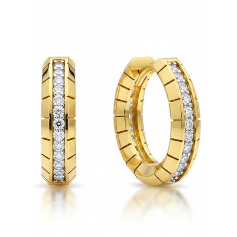 14K Gold Plated Hoop Earrings Jewelry Gift for Birthday Anniversary Mother's Day
