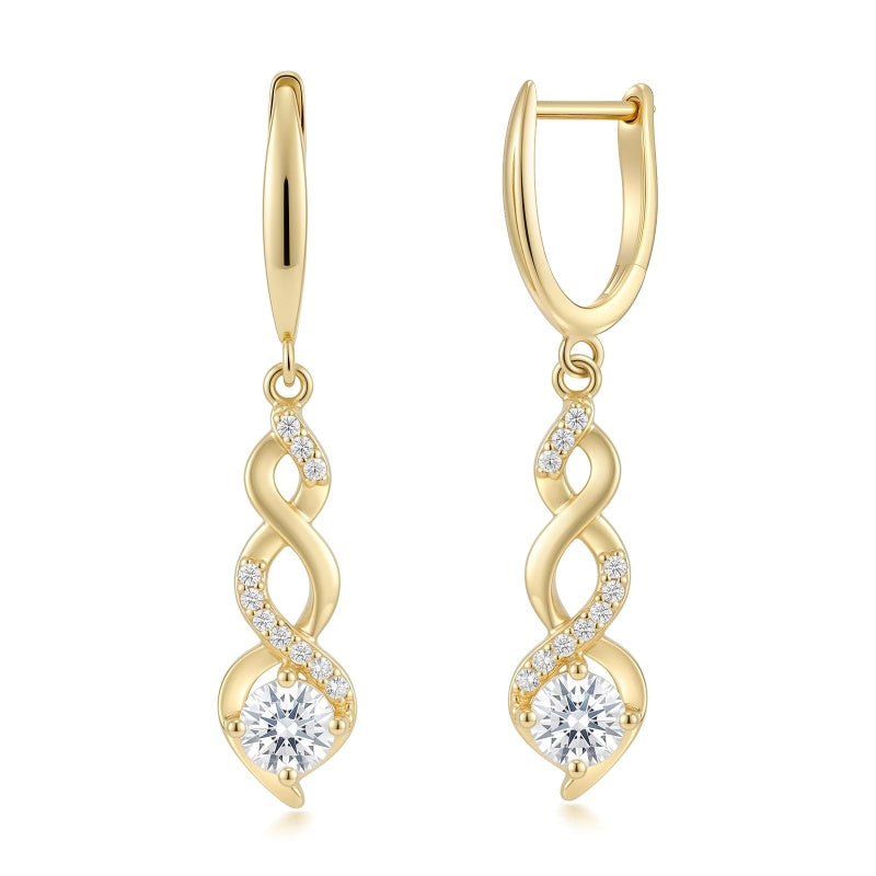 14K Gold Plated Dangle Drop Earrings for Women