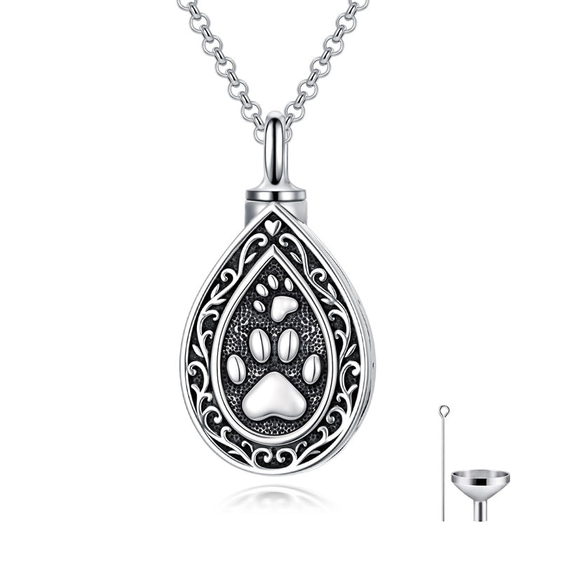 Sterling Silver Bumble Bee  Butterfly Cardinal Cross Dragonfly Hummingbird Paw Print Urn Necklace for Ashes