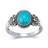 14K Gold Plated Turquoise Ring Western Jewelry Anniversary Birthday Gift for Women