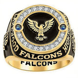 Copper Sterling Silver Custom Birthstone  Engraved Class Ring for Men Gift Class Of 2026