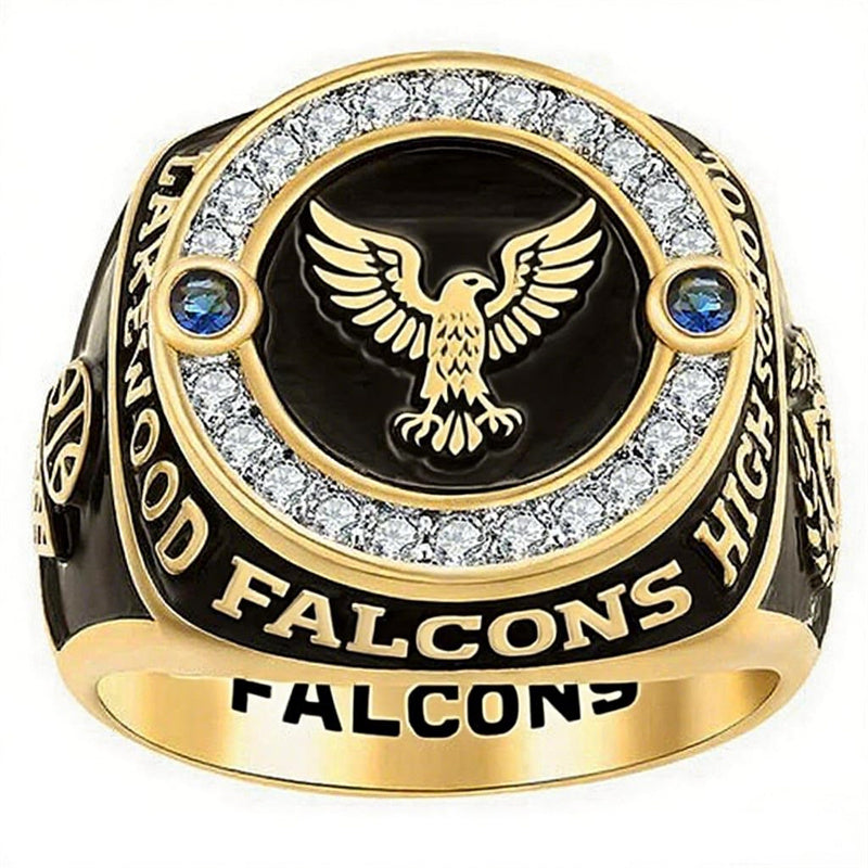 Copper Sterling Silver Custom Birthstone  Engraved Class Ring for Men Gift Class Of 2026