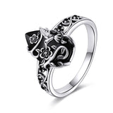 Sterling Silver Vintage Cat Butterfly Dragonfly Hummingbird Snake Ring for Women
