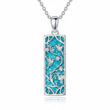 Sterling Silver Abalone Shell Bar Cardinal Bee Butterfly Hummingbird Dragonfly Phoenix Pendant Necklace for Women