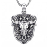 Sterling Silver  Bluebonnets Cow Skull Cowboy Hat Boot Cactus Cowgirl Texas Necklace Texas Necklace