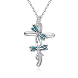 14K Gold Plated Turquoise Turtle Dragonfly Hummingbird Pendant Necklace