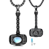 Sterling Silver Thors Hammer Urn Necklace for Ashes