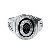 Sterling Silver Personalized Pattern Engraved High School University College Class Ring