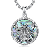 Sterling Silver Triple Moon Goddess Tetragrammaton Lilith Hecate  Pagan Wiccan Amulet Pendant Necklace