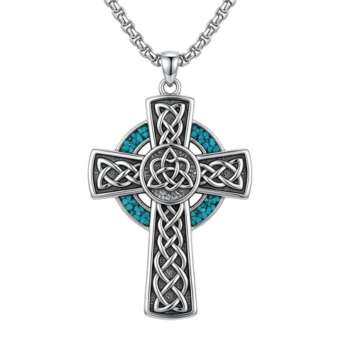 Sterling Silver Cross Pendant Necklace Christian Religious Jewelry Gifts for Anniversary