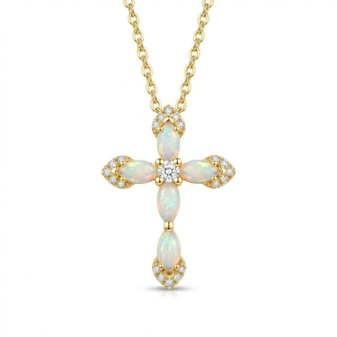 14K Gold Plated Cross Necklaces for Women Faith Jewelry for  Anniversary Christmas Birthday Mother's Day