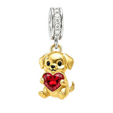 Sterling Silver Lion Red Panda Fox Bear Capybara Charm Beads Christmas Birthday Gift