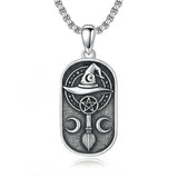 Sterling Silver Memento Mori Tree of Life Anubis Pendant Viking Amulet   Protection Pendant Necklace Egyptian Jewelry