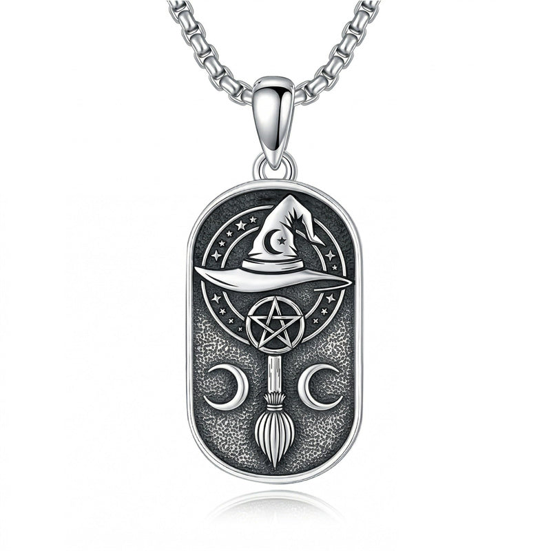 Sterling Silver Memento Mori Tree of Life Anubis Pendant Viking Amulet   Protection Pendant Necklace Egyptian Jewelry
