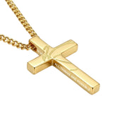 14K Gold Plated Soccer Football Basketball Baseball Cross  with Bible Verses Religious Pendant Necklace for Men