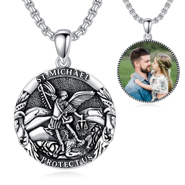 FaithHeart Saint Michael Necklace, Stainless Steel/18K Gold Plated St  Michael the Archangel Pendant Amulet for Men Women with Gift Packaging,  Stainless Steel, Cubic Zirconia : Amazon.com.au: Clothing, Shoes &  Accessories
